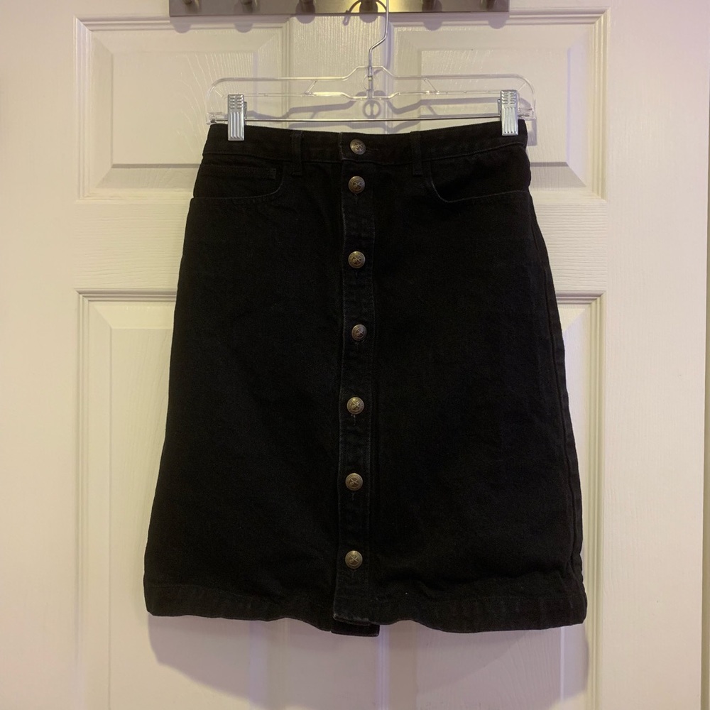 APC Black Denim Skirt